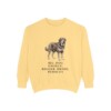 Tibetan Mastiff Humor Sweatshirt, Butter, front view