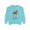 Tibetan Mastiff Humor Sweatshirt, Chalky Mint, front view