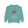 Tibetan Mastiff Humor Sweatshirt, Seafoam, front view