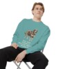 Tibetan Mastiff Humor Sweatshirt, Seafoam, person 1 context