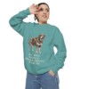 Tibetan Mastiff Humor Sweatshirt, Seafoam, person 2 context