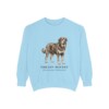 Tibetan Mastiff Latin Sweatshirt, Chambray, front view