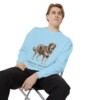 Tibetan Mastiff Latin Sweatshirt, Chambray, person 1 context