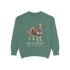 Tibetan Mastiff Latin Sweatshirt, Light Green, front view
