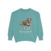 Tibetan Mastiff Latin Sweatshirt, Seafoam, front view