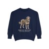 Tibetan Mastiff Latin Sweatshirt, True Navy, front view