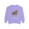 Tibetan Mastiff Latin Sweatshirt, Violet, front view