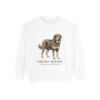 Tibetan Mastiff Latin Sweatshirt, White, front view
