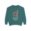 Tibetan Mastiff Mom Sweatshirt, Blue Spruce, front view