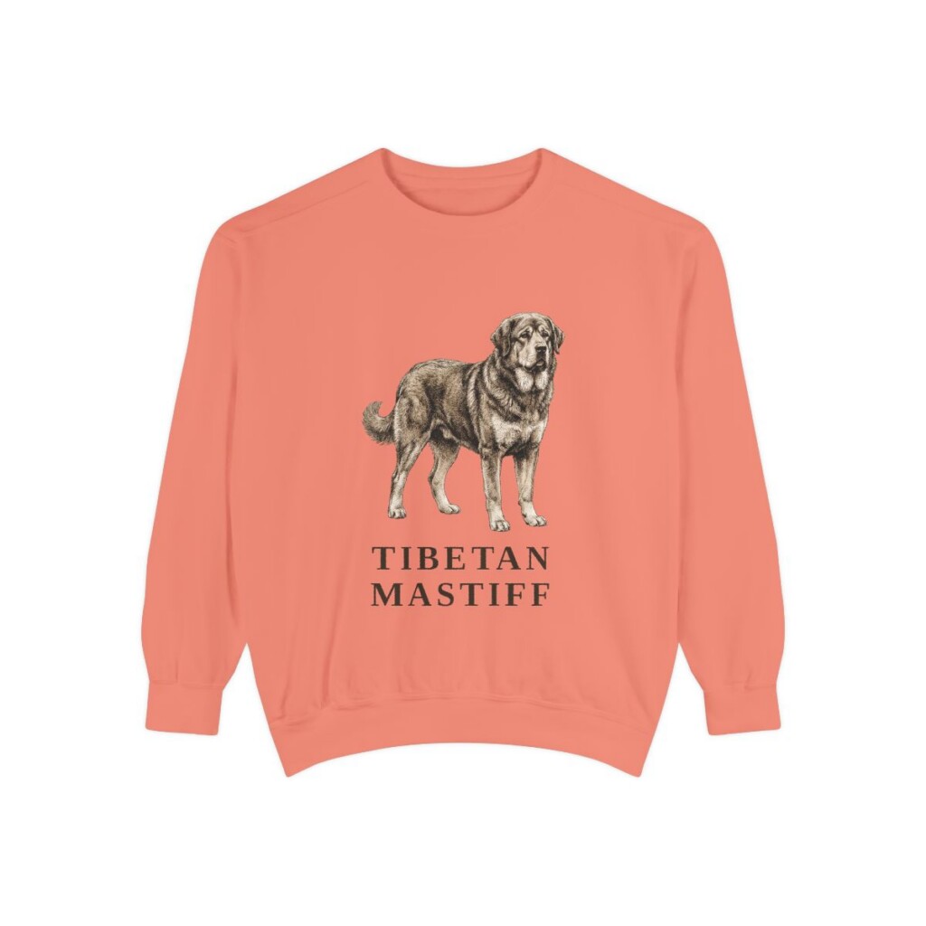 Tibetan Mastiff Sweatshirt, Terracotta, front view