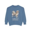 Tibetan Spaniel Sweatshirt, Blue Jean, front view