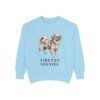 Tibetan Spaniel Sweatshirt, Chambray, front view