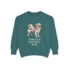 tibetan-spaniel-sweatshirt-dad-blue-spruce Tibetan Spaniel Dad Sweatshirt, Blue Spruce, front view