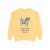 tibetan-spaniel-sweatshirt-dad-butter Tibetan Spaniel Dad Sweatshirt, Butter, front view
