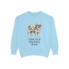 tibetan-spaniel-sweatshirt-dad-chambray Tibetan Spaniel Dad Sweatshirt, Chambray, front view