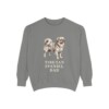 tibetan-spaniel-sweatshirt-dad-grey Tibetan Spaniel Dad Sweatshirt, Grey, front view