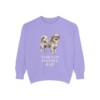 tibetan-spaniel-sweatshirt-dad-violet Tibetan Spaniel Dad Sweatshirt, Violet, front view