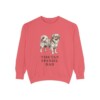 tibetan-spaniel-sweatshirt-dad-watermelon Tibetan Spaniel Dad Sweatshirt, Watermelon, front view