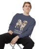 Tibetan Spaniel Sweatshirt, Denim, person 1 context