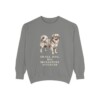 Tibetan Spaniel Humor Sweatshirt, Grey, front view