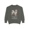 Tibetan Spaniel Humor Sweatshirt, Pepper, front view
