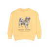 Tibetan Spaniel Latin Sweatshirt, Butter, front view