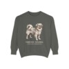 Tibetan Spaniel Latin Sweatshirt, Pepper, front view
