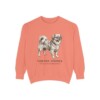 Tibetan Spaniel Latin Sweatshirt, Terracotta, front view
