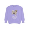 Tibetan Spaniel Mom Sweatshirt, Violet, front view