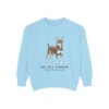 Toy Fox Terrier Latin Sweatshirt, Chambray, front view