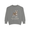 Toy Fox Terrier Latin Sweatshirt, Grey, front view