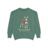 Toy Fox Terrier Latin Sweatshirt, Light Green, front view
