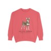 Toy Fox Terrier Latin Sweatshirt, Watermelon, front view