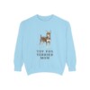 toy-fox-terrier-sweatshirt-mom-chambray Toy Fox Terrier Mom Sweatshirt, Chambray, front view