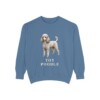 Toy Poodle Sweatshirt, Blue Jean, front view