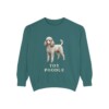 Toy Poodle Sweatshirt, Blue Spruce, front view