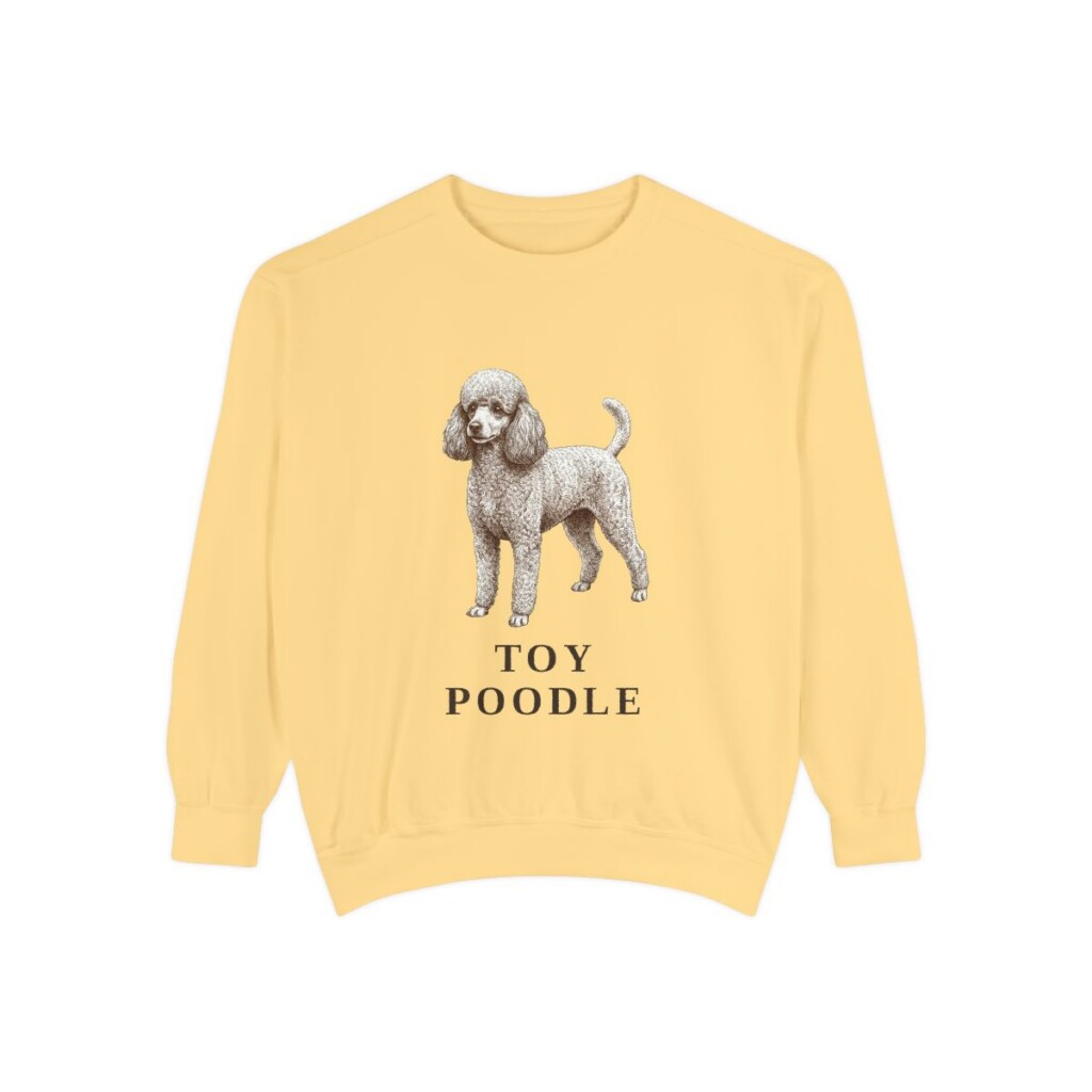 Toy Poodle Sweatshirt, Butter, front view