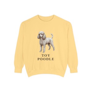 toy-poodle-sweatshirt-butter Toy Poodle Sweatshirt, Butter, front view