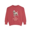 Toy Poodle Dad Sweatshirt, Crimson, front view