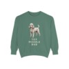 Toy Poodle Dad Sweatshirt, Light Green, front view