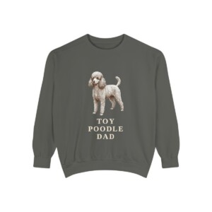 toy-poodle-sweatshirt-dad-pepper Toy Poodle Dad Sweatshirt, Pepper, front view