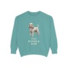 Toy Poodle Dad Sweatshirt, Seafoam, front view
