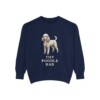 Toy Poodle Dad Sweatshirt, True Navy, front view