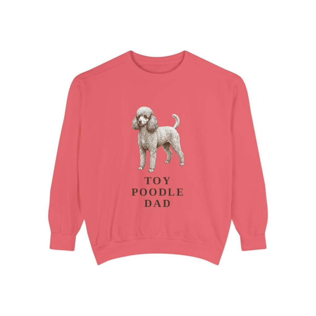 Toy Poodle Dad Sweatshirt, Watermelon, front view