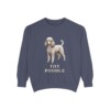 Toy Poodle Sweatshirt, Denim, front view