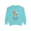 Toy Poodle Humor Sweatshirt, Chalky Mint, front view