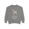 Toy Poodle Humor Sweatshirt, Grey, front view
