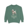 Toy Poodle Humor Sweatshirt, Light Green, front view
