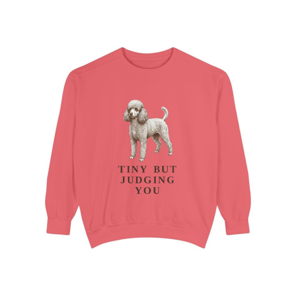 Toy Poodle Humor Sweatshirt, Watermelon, front view