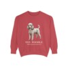 Toy Poodle Latin Sweatshirt, Crimson, front view
